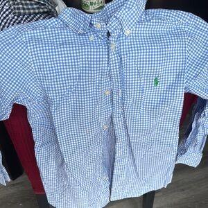 Ralph Lauren Blue and Green Button Down Shirt